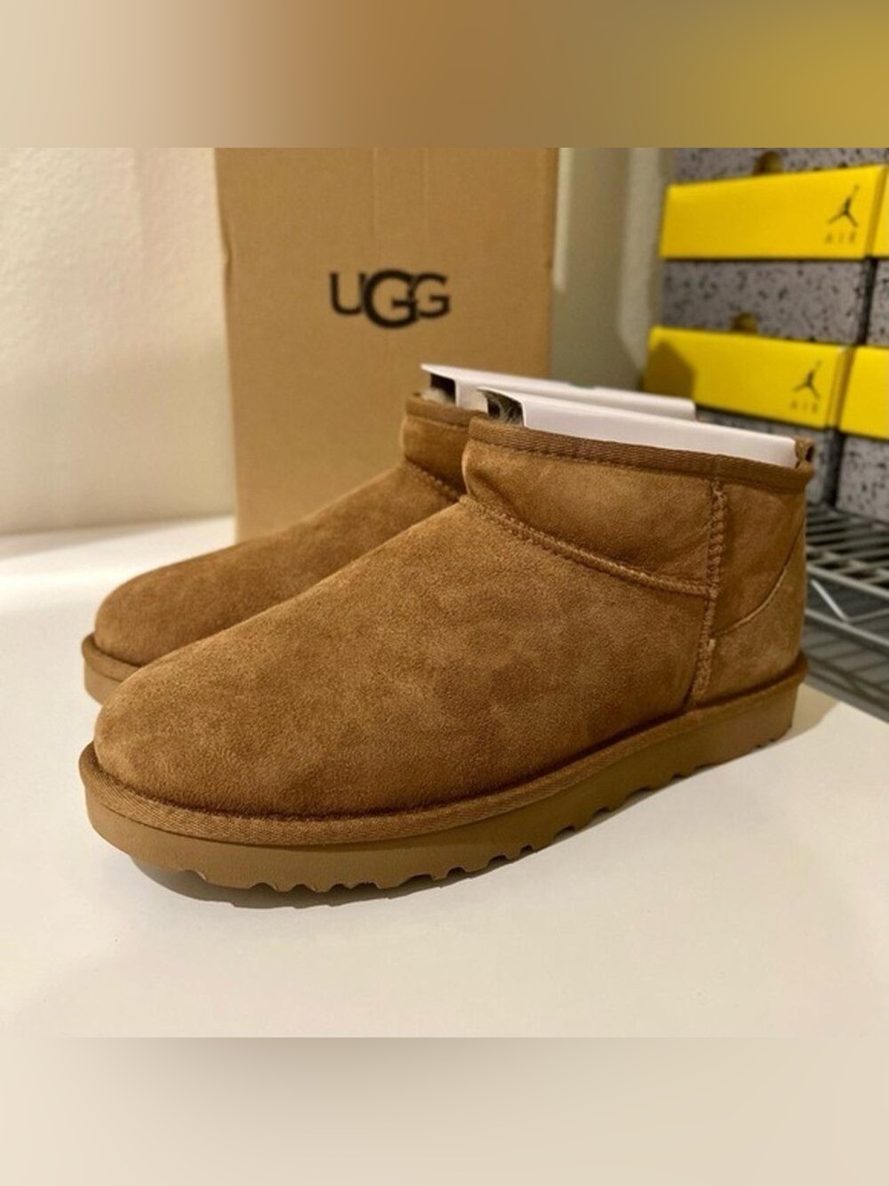 UGG Classic Ultra Mini Chestnut Ankle Boots
